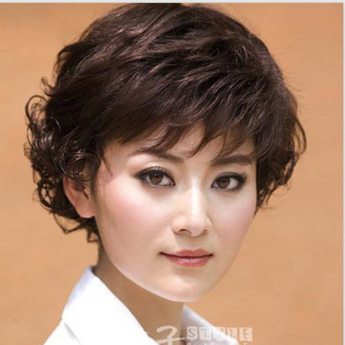 中老年假发女短发气质时尚