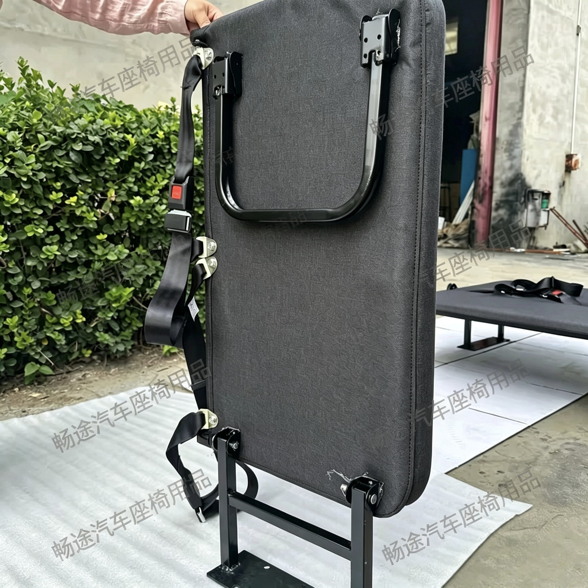 拉货省空间侧翻座椅改装侧挂座椅大通金杯全顺依维柯可折叠躺平款