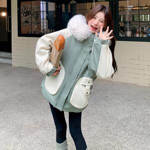 数据好！24年冬款三色加厚派克服2D082-H219-P205298大货图片