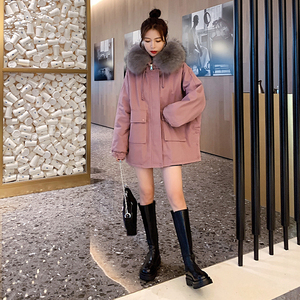 现货 派克服 新品工装连帽内胆加兔毛棉衣275-A1926-P185278图片