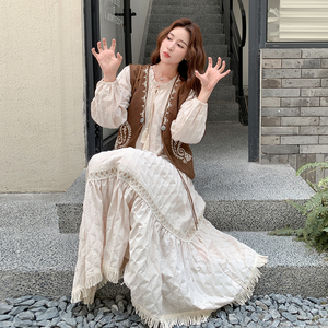！主推！数据好！俩件套马甲连衣裙2D082-K289-P185278图片