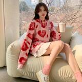 奶fufu的粉色连帽卫衣女春秋2025新款甜辣oversize宽松炸街上衣，女装卫衣/绒衫，2D082