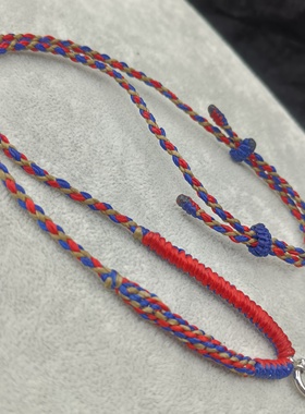 真丝蜡线纯手工精编项链绳佛牌链蜜蜡翡翠黄金吊坠挂绳金刚玉米结