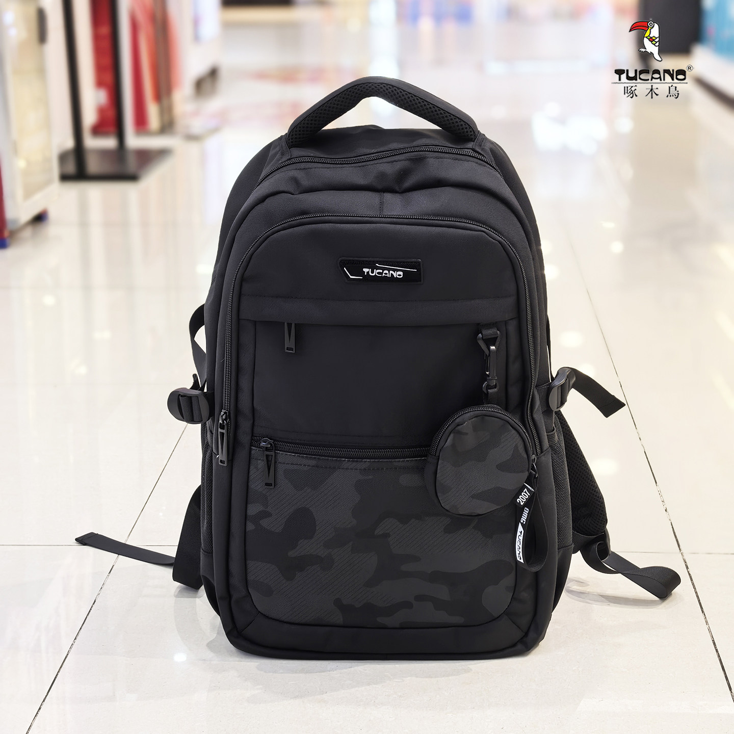 啄木鸟双肩包男女通用2026新款大容量旅行背包学生书包休闲迷彩潮