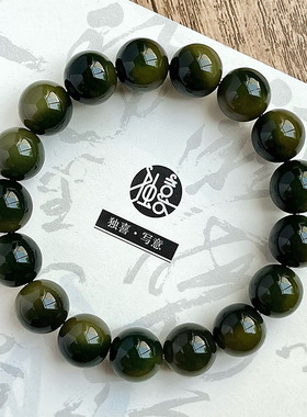 天然龙井清茶菩提手串