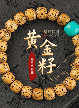 海南星月黄金籽菩提手串