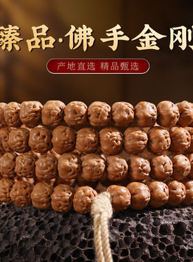 五爪金龙佛手小金刚菩提手串108颗藏式原籽男女南瓜矮桩文玩佛珠