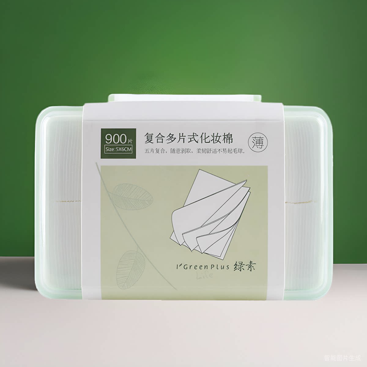 复合多片式900片薄款化妆棉图片
