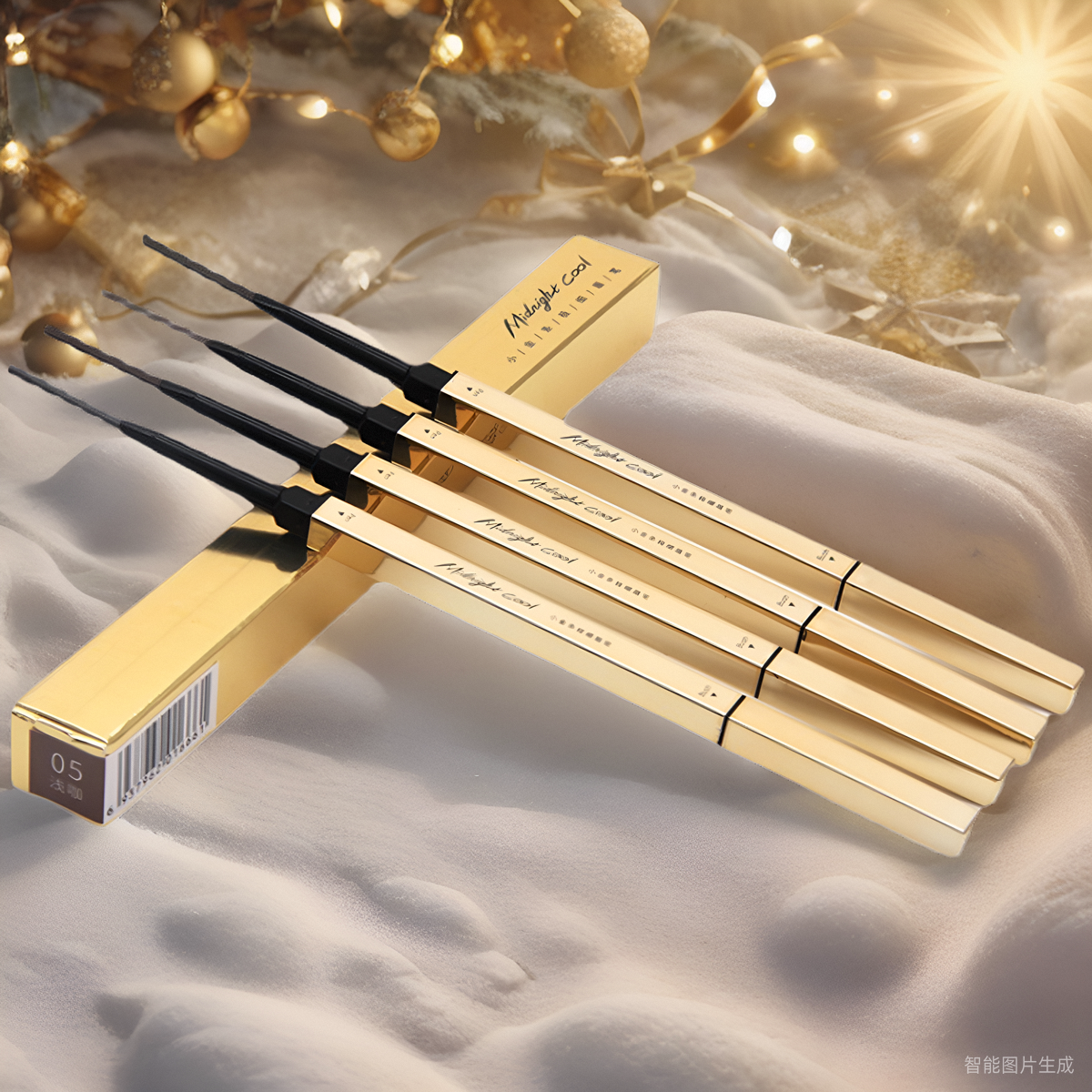 小金条双头细眉笔筷锁色笔芯