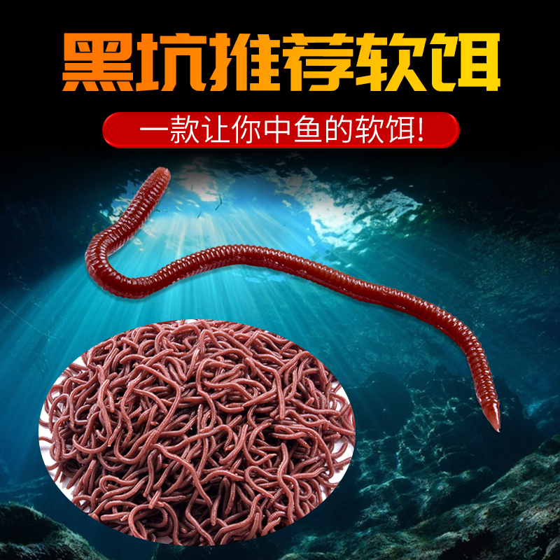 红虫蚯蚓路亚软饵仿生鱼饵料假饵