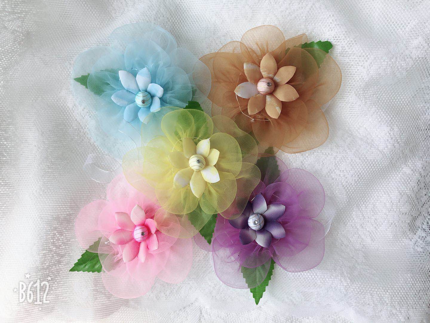 【12元4朵】韩版蕾丝花朵窗帘扣窗帘绑带捆绑扎花绑绳纯手工绑花