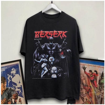 短袖日系复古青少年剑风传奇