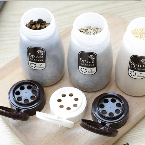 NAKAYA撒粉调味瓶塑料单手操作