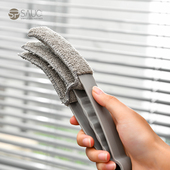 日本百叶窗清洁刷缝隙刷多功能夹子式 清洁空调风扇除尘百洁布双头