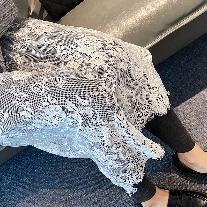 连衣裙蕾丝吊带裙长款秋冬女人味性感蕾丝镂空纱网长裙内搭女裙子