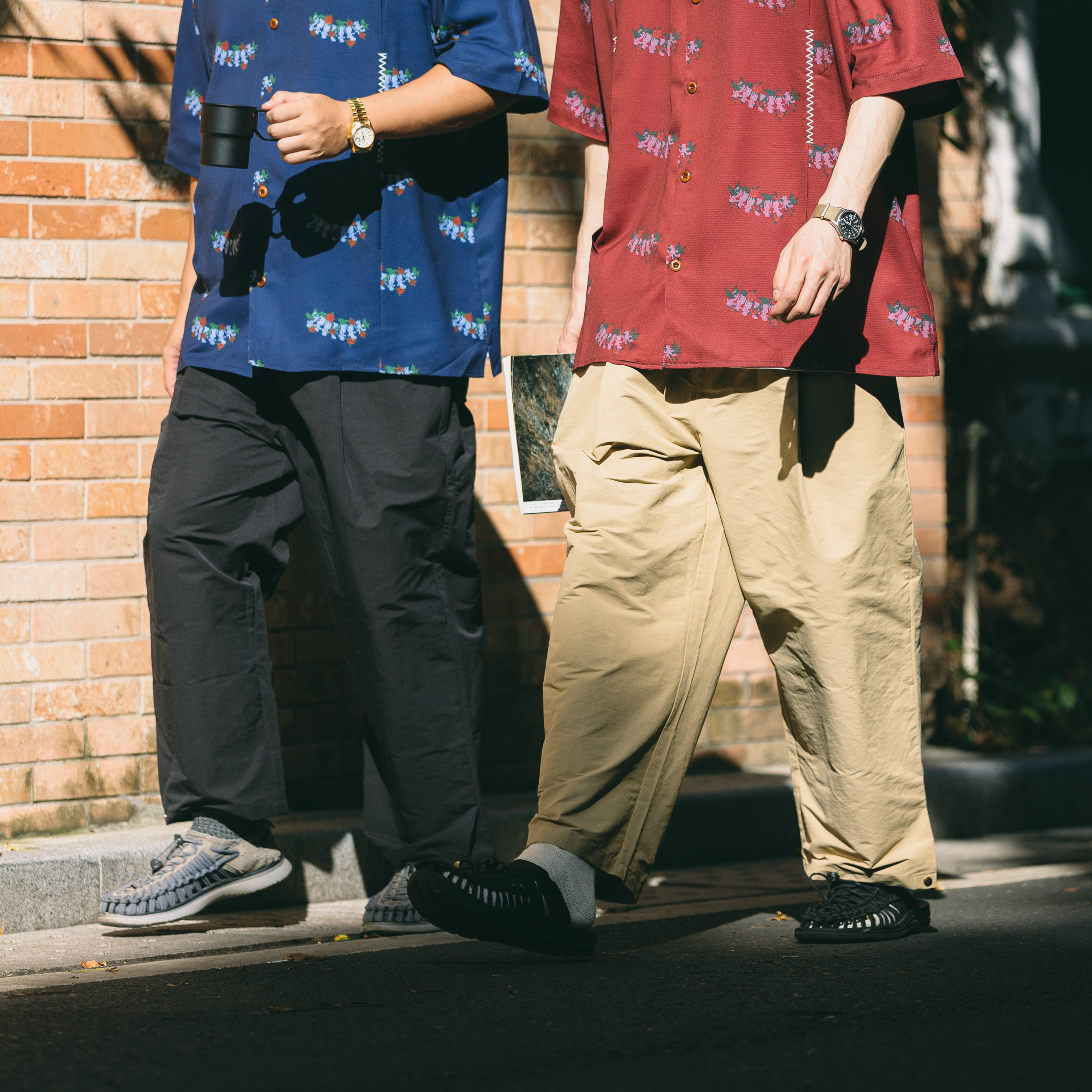 九分速干利落宽松阔型长裤