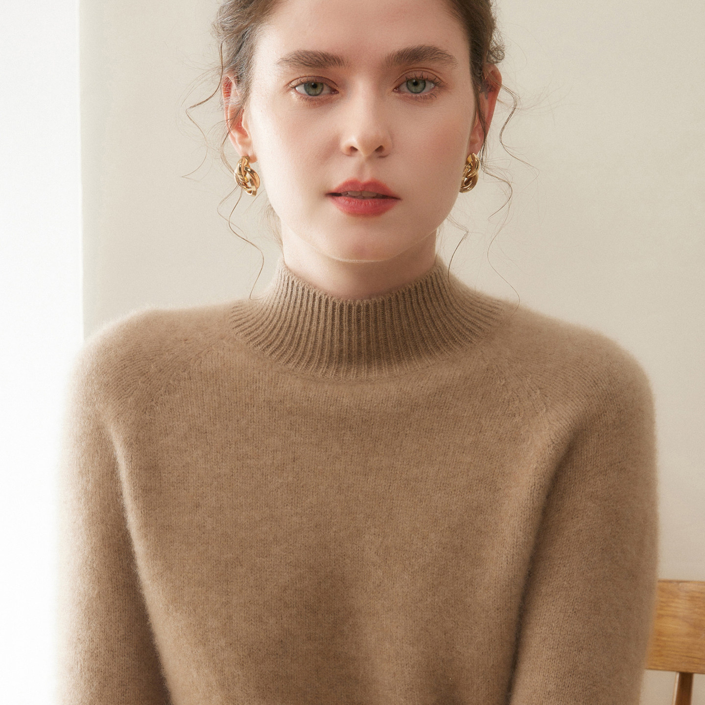 30%~含量羊绒衫女半高领插肩纯色宽松显瘦针织毛衣打底衫内搭上衣,女装/女士精品,羊绒衫,淘宝优惠券,粉丝福利购,淘宝优惠卷