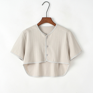 夏季 保暖睡觉护肩坎肩月子产妇护肩膀颈椎防寒空调房纯棉男女