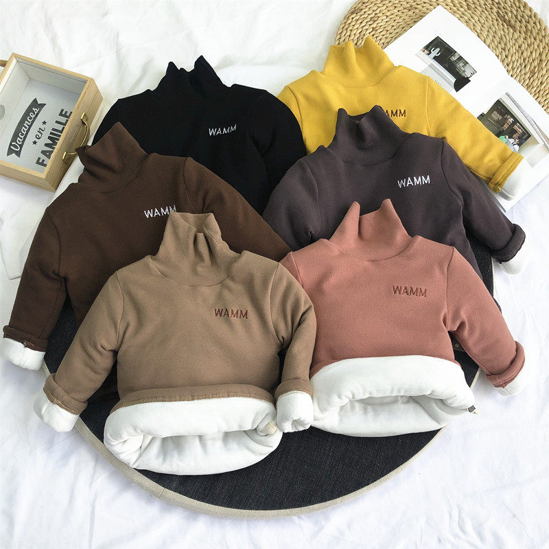 《5折清仓》中大童三层加厚保暖衣男女儿童加绒夹棉高领打底衫T恤,童装/婴儿装/亲子装,T恤,淘宝优惠券,粉丝福利购,淘宝优惠卷