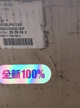 【维修】2939522菲尼克斯电源 CM125-PS-120-230