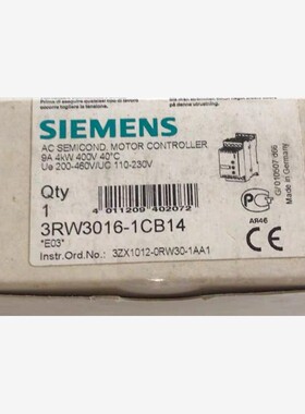 【维修】全新原装西门子软启动3RW3016-1CB14 全新原装正品