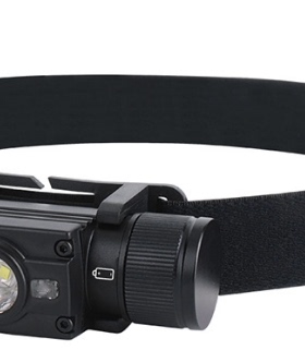 USB充电头灯户外LED强光铝合金防水头戴式手电筒TYPEC 充电