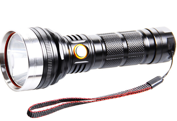 LED 26800 SST40强光电量显示 USB充电高亮户外远射LED强光手电筒