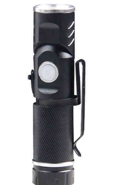 16340弯头xpg灯珠c口usb充电磁吸笔扣工作照明灯LED强光手电筒