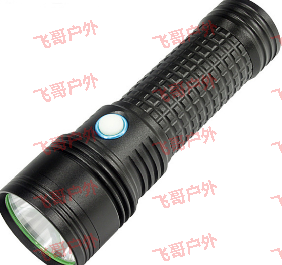 T20强光手电筒USB充电铝合金手LED白光黄光