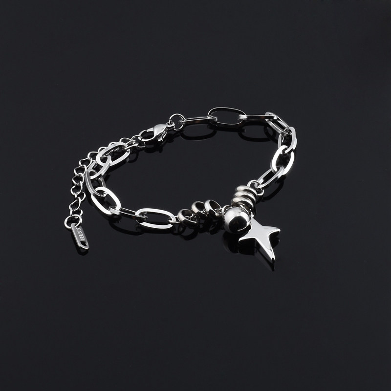 新潮个性拼接手链港风女孩轻奢精致中性风手链钛钢男女气质饰品,饰品/流行首饰/时尚饰品新,手链,淘宝优惠券,粉丝福利购,淘宝优惠卷