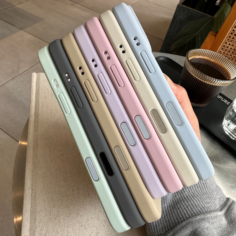肉嘟本人|16专属!全包拍照键!液态硅胶纯色手机壳适用于iPhone16pro苹果16 6promax相机键全包保护壳高级
