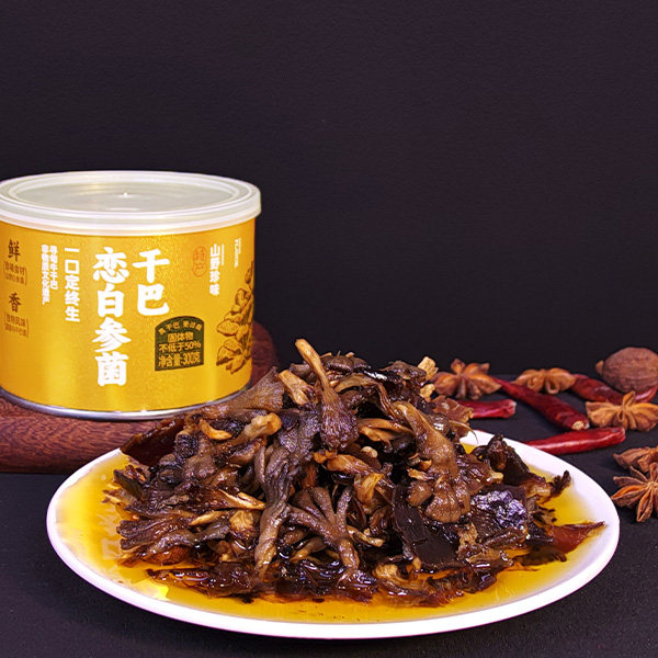 云南清真油淋鸡枞干巴熟食鸡枞菌牛干巴瓶装礼盒装即食零食特产