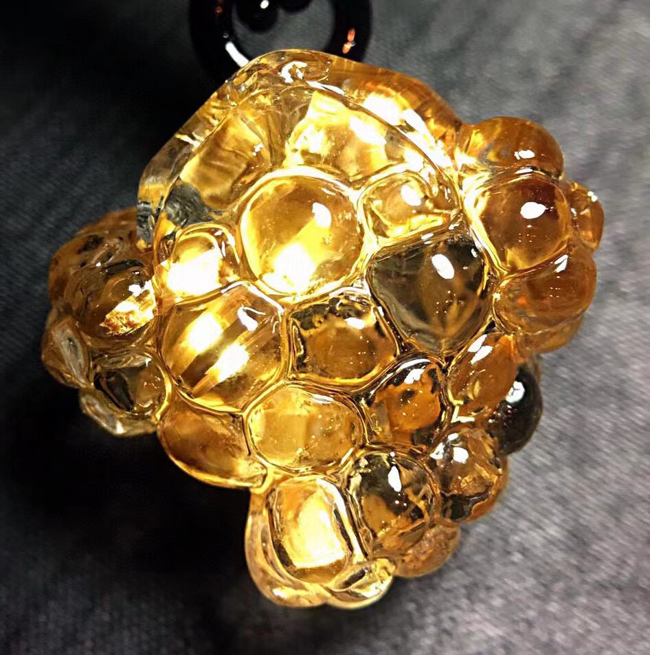 钛晶金发晶金蟾吊坠保真天然水晶饰品绿幽灵蟾蜍挂件坠子18年老店