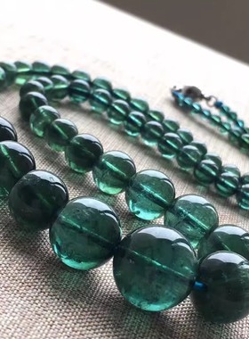 冰种碧玺项链高端奢华天然水晶石