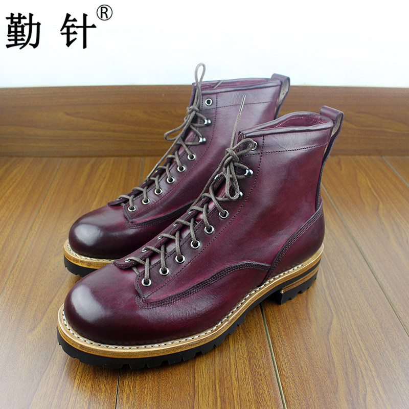 固特异手工男鞋真皮短脸休闲正装高帮手工缝制皮鞋男靴皮底定做鞋在类目 流行男鞋, 高帮鞋中 - 来自Buy2taobao.com提供专业的淘宝代购服务