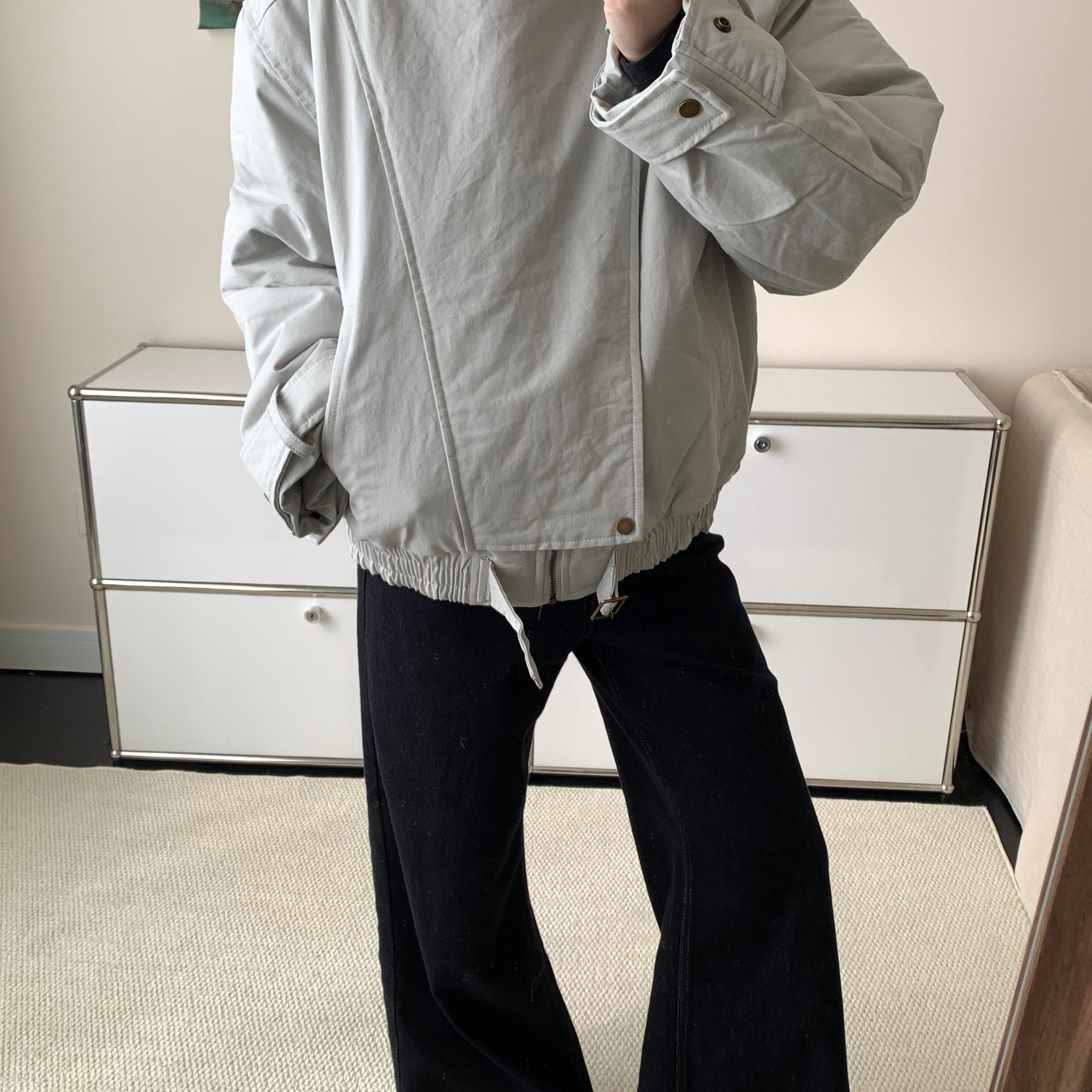 美式哈灵顿版型立领全棉工装棉服冬季加厚保暖夹棉夹克外套上衣潮