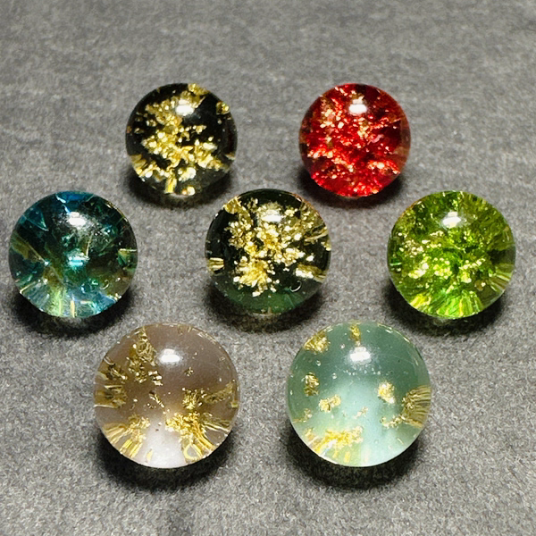 六颗装新中式旗袍纽扣汉服盘扣多色金箔圆珠子中国风唐装扣子辅料,居家布艺,纽扣,淘宝优惠券,粉丝福利购,淘宝优惠卷