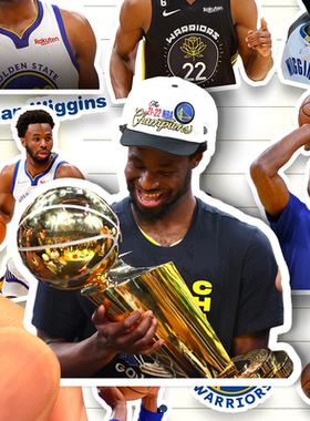 安德鲁威金斯贴纸高清防水金州勇士蓝球运动员Andrew Wiggins贴画