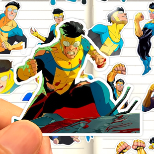 Invincible贴纸高清防水美国Image漫画马克格雷森收藏手账粘贴画