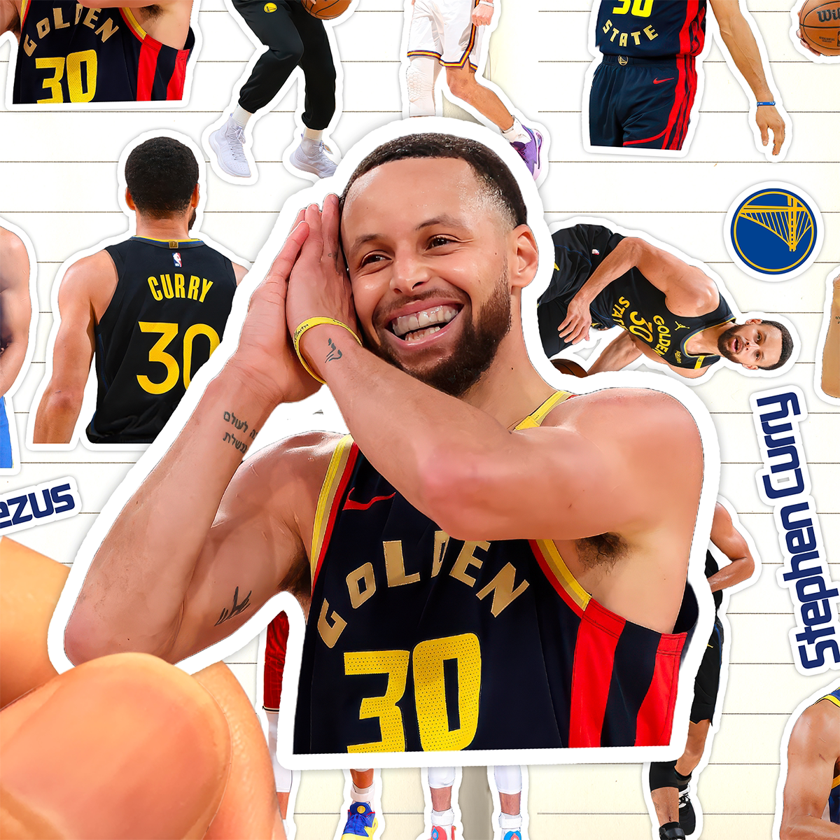 斯蒂芬库里贴纸高清防水金州勇士队篮球运动员StephenCurry粘贴画