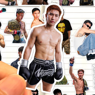 达万猜贴纸高清防水ONE冠军赛泰国拳手Tawanchai PK.Saenchai贴画