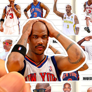 斯蒂芬马布里贴纸高清防水前职业篮球运动员StephonMarbury装饰画