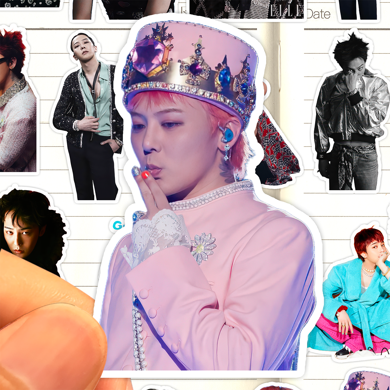 新款权志龙贴纸高清防水韩国流行乐男歌手BIGBANG成员GDRAGON贴画