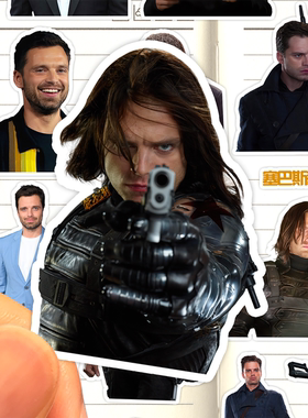 塞巴斯蒂安斯坦贴纸高清防水美国演员Sebastian Stan冬兵收藏贴画