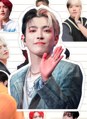金弘中贴纸高清防水男子演唱组合ATEEZ队长HONGJOONG收藏粘贴画