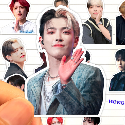 金弘中贴纸高清防水男子演唱组合ATEEZ队长HONGJOONG收藏粘贴画