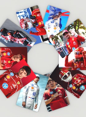 夏尔勒克莱尔高清双面加厚小卡法拉利F1车队Charles Leclerc乐扣