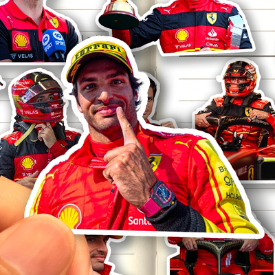 小卡洛斯塞恩斯贴纸高清防水法拉利F1车队赛车手Carlos Sainz贴画