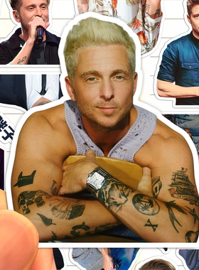 Ryan Tedder贴纸高清防水OneRepublic共和时代主唱瑞恩泰德粘贴画