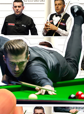 马克塞尔比贴纸高清防水斯诺克运动员Mark Selby逆转王收藏粘贴画